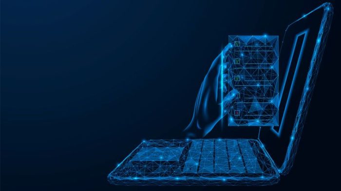 Innovative Techniques To Vet Remote Job Applicants - a digital checklist hovering in front of a digital image of a laptop computer.